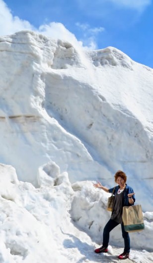 ロッキー山脈の山の上